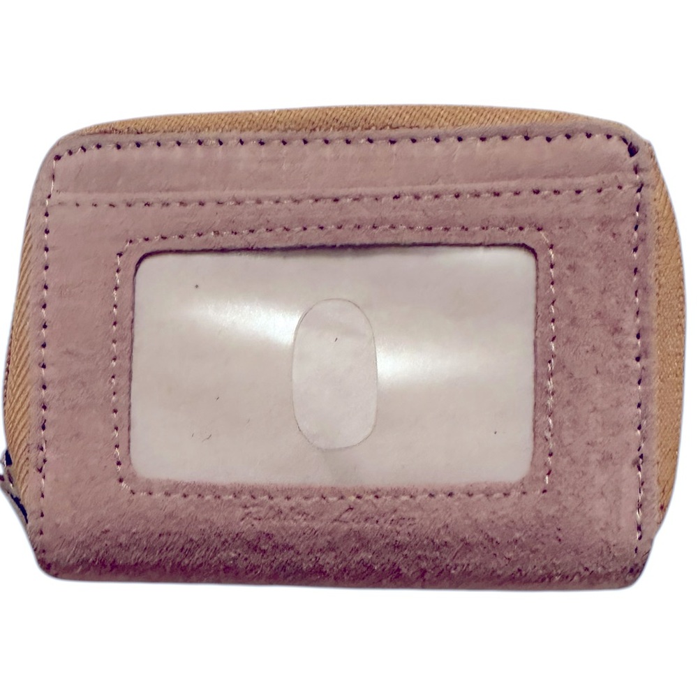 Riviera Leather Suede double zip around accordion wallet. Very roomy. NWOT,